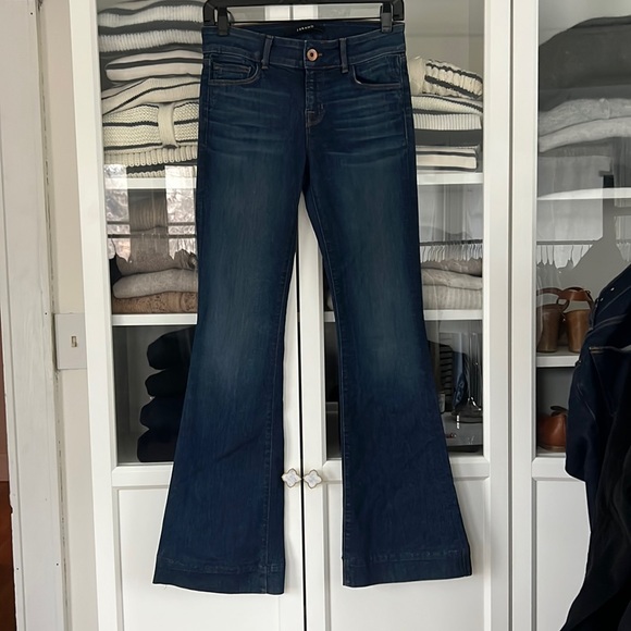 Jeans J Brand Flare Leg Dark Wash - Taille 26 Femme, Jamais Portés, Coupe évasée, Fermeture Zip